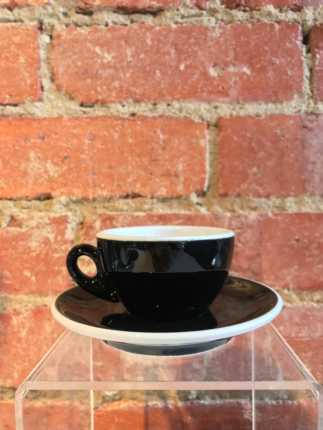 Acf Black Round Shape Cup (70ml) - Made In Italy